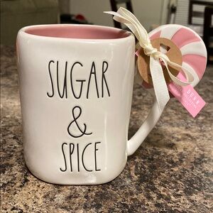 Rae Dunn Sugar & Spice Mug - Pink and White